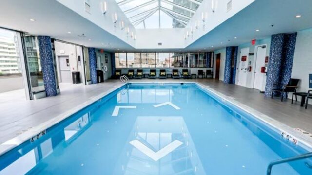 Tour of indoor pool